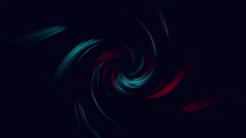 Red and Teal Swirling Vortex on Dark Blue abstract Video stock 317453019