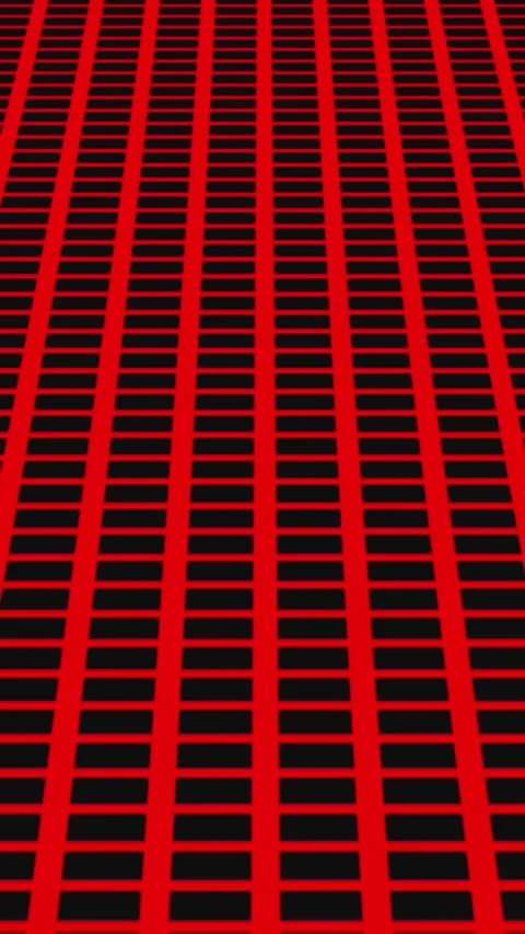 Red and vertical mobile video Black Grid Pattern Perspective Background abs.. 스톡 동영상 344732117