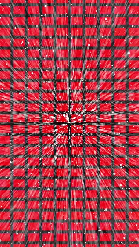 Red and vertical mobile video Black Grid with Exploding White Particles and.. Vídeo Stock 344732137