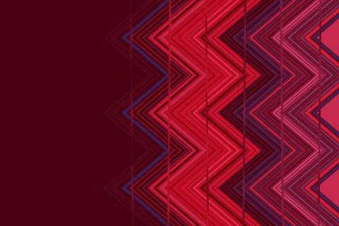 Red and violet colored abstract zig zag pattern 스톡 일러스트