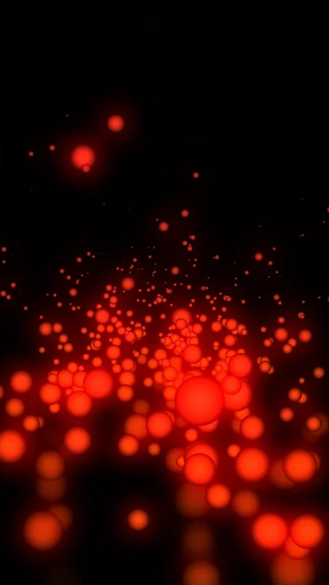 Red and violet colored particle simultion bg 3d in Verticle animation. Stock Footage 222729356