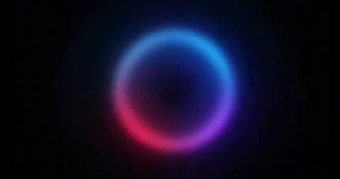 Red and violet gradient pulsing ring Stock Footage 331374644
