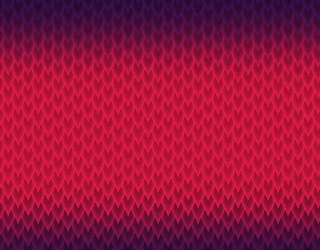 Red and violet gradient snake skin pattern, long sharp scale 스톡 일러스트