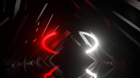 Red and White Abstract Environment Background VJ Loop in 4K Stock Footage 310502596
