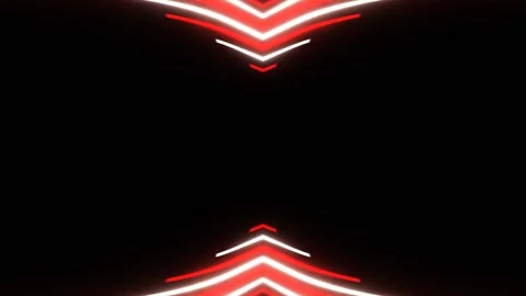 Red and White Abstract Neon Lines Show Background VJ Loop in 4K 库存影片 336482246