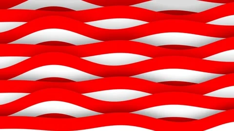 Red and White Abstract Wave Background for Indonesian Independence Day Cele.. Stock Footage 340813131