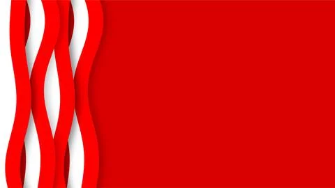 Red and white abstract wave background for Indonesia independence day celeb.. Stock Illustration