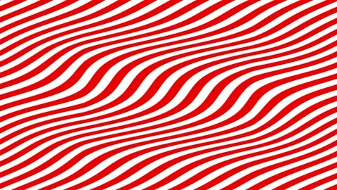 Red and white animated wavy lines background Видео 296684249