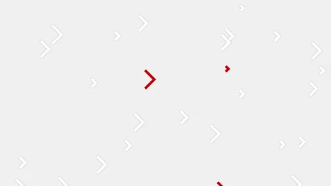 Red and white arrows in motion on clean light background, graphic animation. Stock Footage 341698573