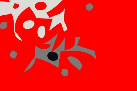 Red and white background. Abstract vector. Modern geometric design. 2D render Stock Illustration