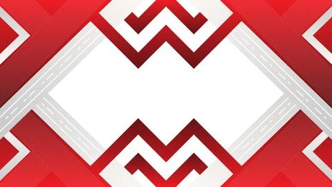 A red and white background with a white line in the middle Illustrazione stock