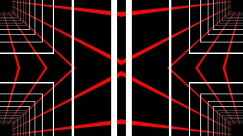 Red and White Bright Elements Moving Background VJ Loop in 4K Stock Footage 339698897