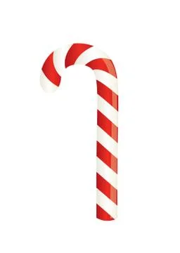 Red and white candy cane Stock Illustration