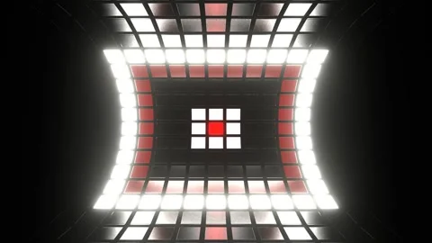 Red and White Changing Light Effect Background VJ Loop in 4K Stock Footage 296010231