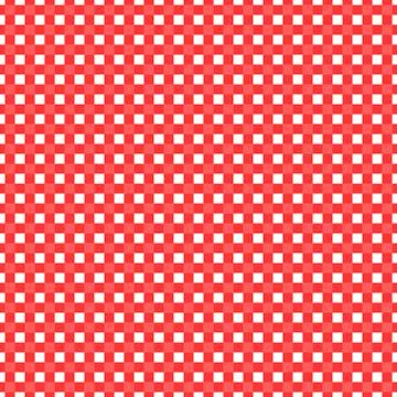Red and white checked tablecloth Stock Illustration