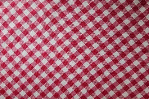 Red and White Checkered Tablecloth Texture Loop Stock Footage 315006134