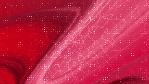 Red and white christmas gradient background with white abstract shapes and dots Видео 285873346