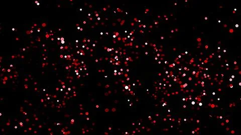 Red and white circles on a black background. Stock Illustration