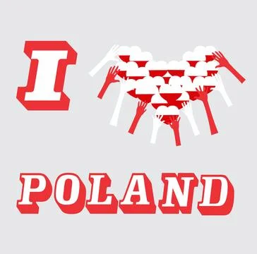 Red and white composition Stock Illustration