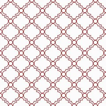Red and white decorative design textured fabric background Stock Illustration