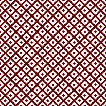 Red and White Diagonal Squares Tiles Pattern Repeat Background Stock Illustration