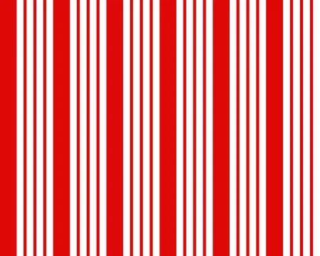 Red and white diagonal stripes background vector. Candy cane pattern Stock Illustration