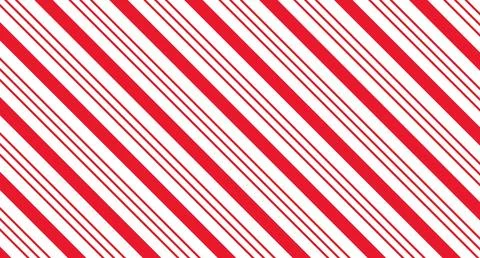 Red and white diagonal stripes background vector. Candy cane pattern Stock Illustration