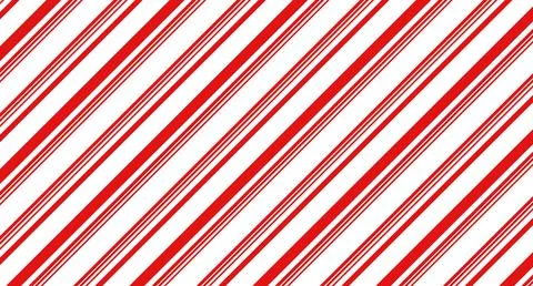 Red and white diagonal stripes background vector. Candy cane pattern Illustrazione stock