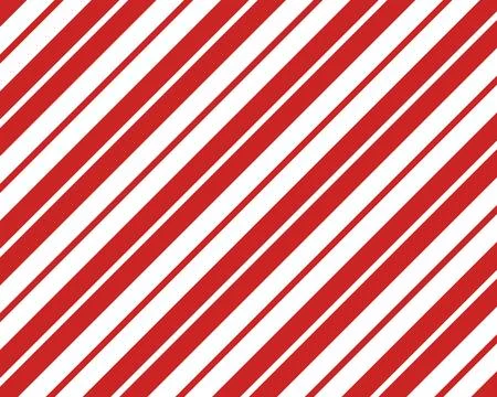Red and white diagonal stripes background vector. Candy cane pattern イラスト素材
