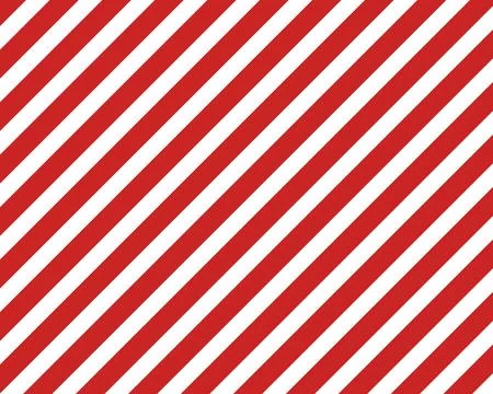 Red and white diagonal stripes background vector. Candy cane pattern Illustrazione stock