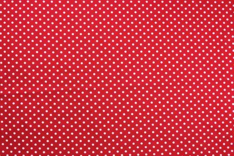 Red and white dot tablecloth texture Stock Photos