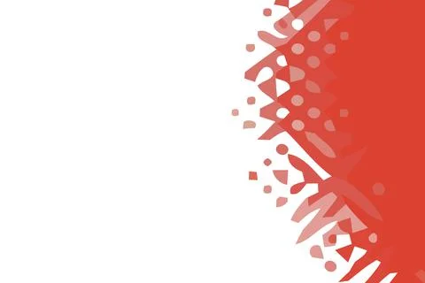 Red and white dynamic background. Abstract vector. Modern geometric design. 2 Stock Illustration