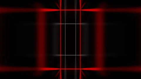 Red and White Endless Fantasy Corridor and Flashing Portal Background VJ Loo Stock Footage 344097762