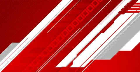 Red and white flat abstract geometric background 스톡 일러스트