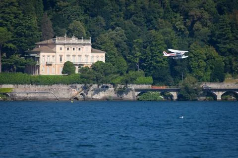 Red and White Float Plane Stock Photos