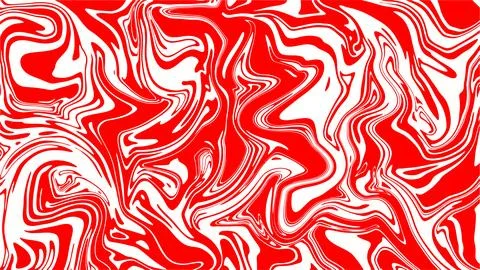 Red and white fluid marble design vector. Modern simple alcohol ink background. Stock Illustration