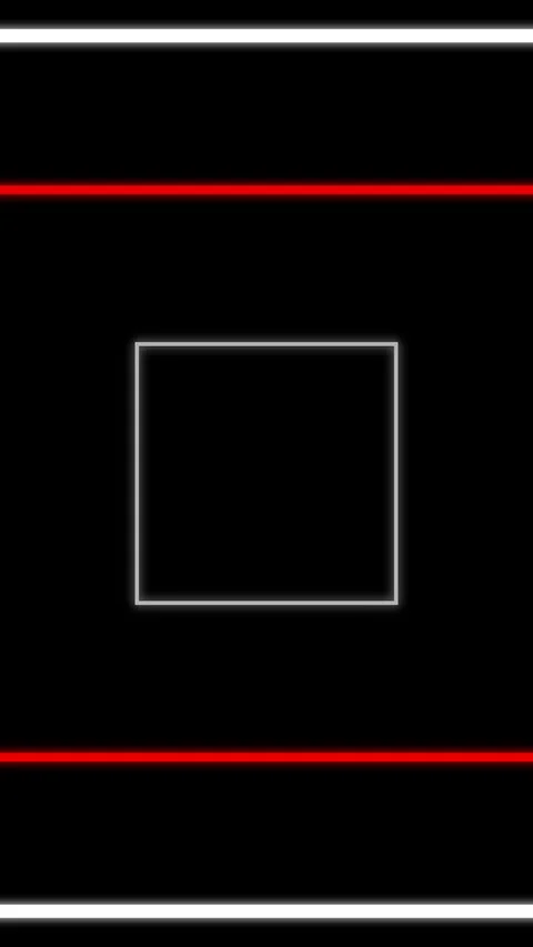 Red and white geometric square outlines pulsing on a dark background Vídeos de archivo 336933581