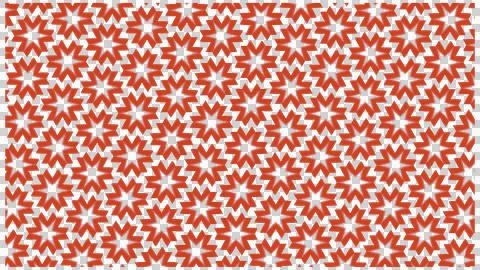 Red and White Geometric Star Seamless Background Illustrazione stock