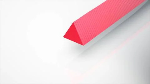 Red and white geometric tech abstract motion design. Stock. Modern background of Stock Illustration