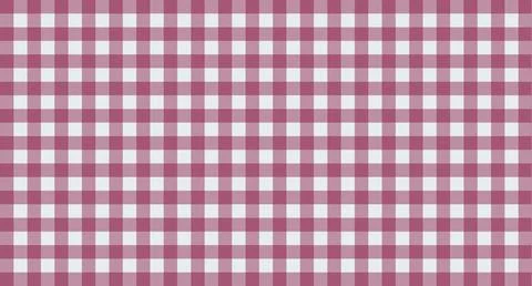 Red and White Gingham Check Pattern Stock Illustration