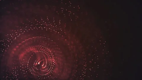 Red And White Glittery Particles Loop 스톡 동영상 229480106