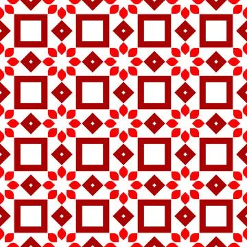 Red and white heart pattern design Stock Photos