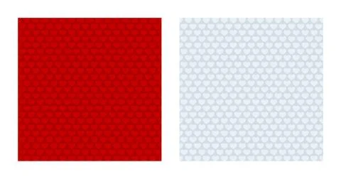 Red and white heart patterned backgrounds Stock Illustration