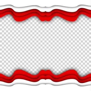 Red and White Indonesia Border Frame Background Stock Illustration