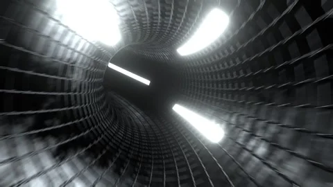 Red and White Infinity Neon Portal Background VJ Loop l 4K Stock Footage 298195348