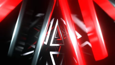 Red and White Infinity Neon Triangle Portal Background VJ Loop l 4K Stock Footage 301620764