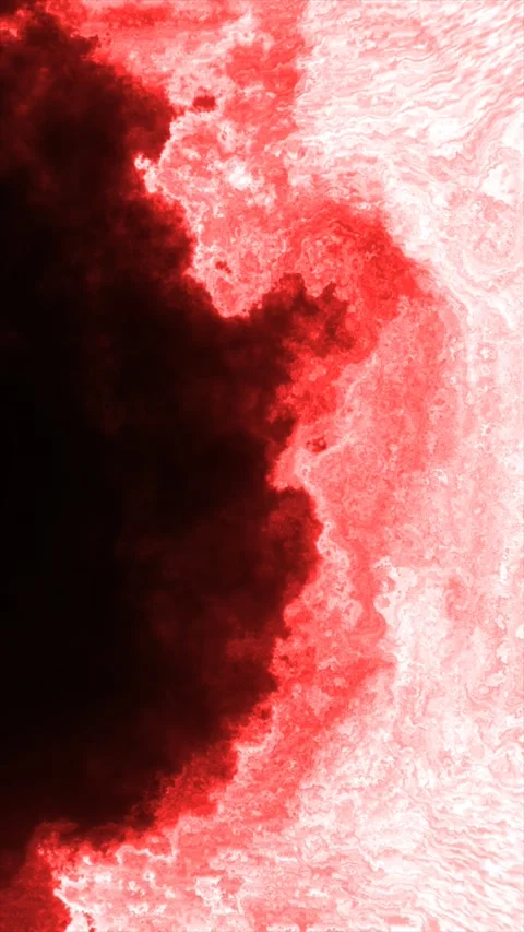 Red and white ink cloud texture with smoky fluid swirls, abstract dramatic .. Stock Footage 329133804