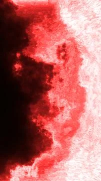 Red and white ink cloud texture with smoky fluid swirls, abstract dramatic .. イラスト素材