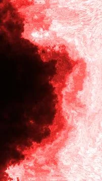 Red and white ink cloud texture with smoky fluid swirls, abstract dramatic .. 库存插图