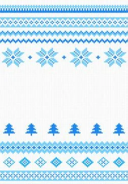 Red and white knitted background Stock Illustration